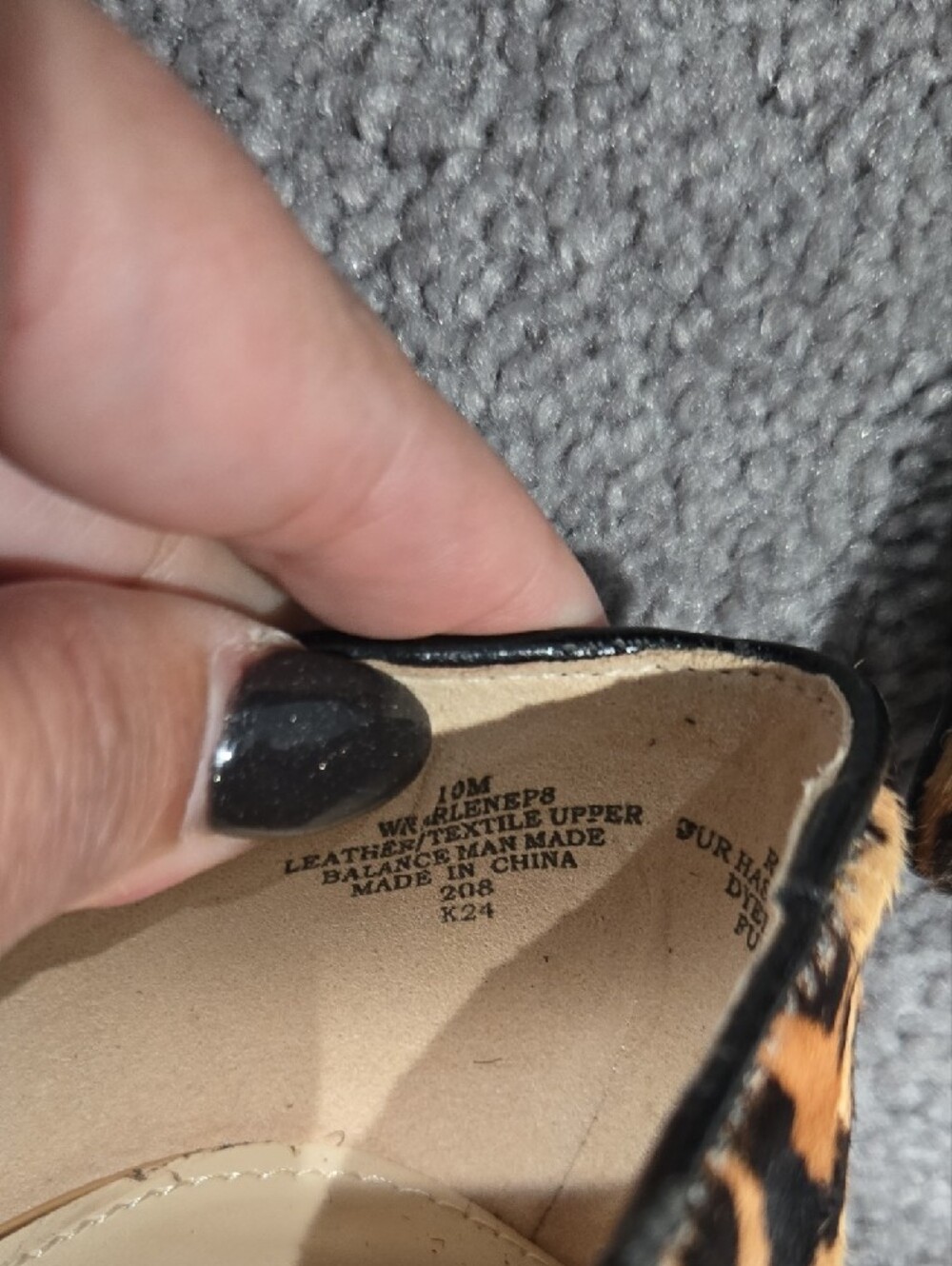 Nine West Leopard Spot Pointed Pumps - Tan & Black - Picture 3 of 9